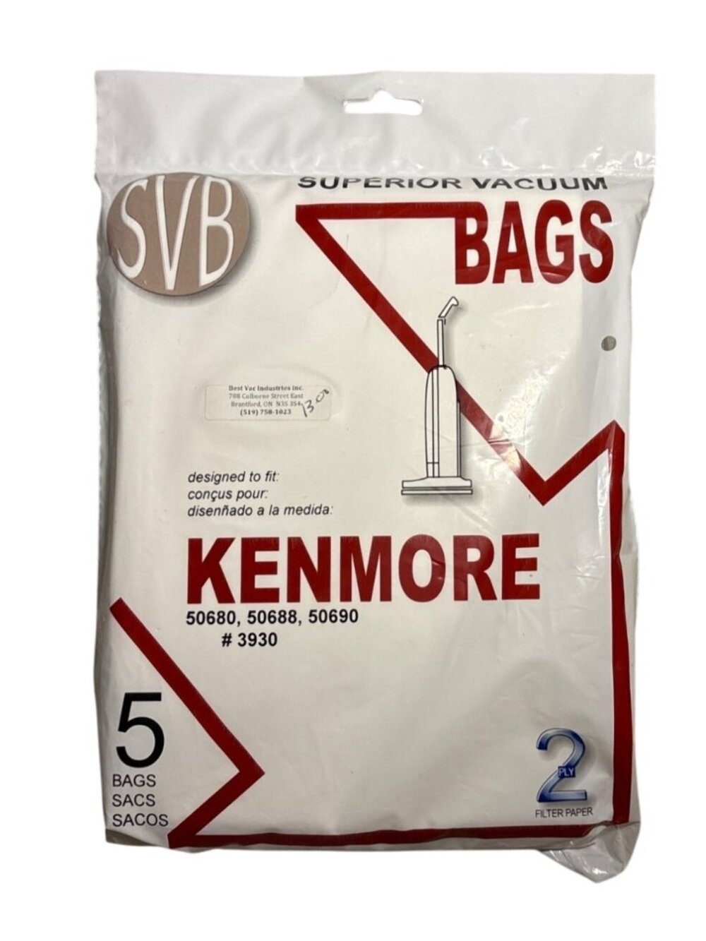 Kenmore Superior Vacuum Cleaner Bags Pack Of 5 Models 50680 50688 50690 Sears